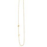 Custom Initial Necklace | 14k Solid Gold