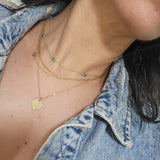Custom Initial Necklace | 14k Solid Gold