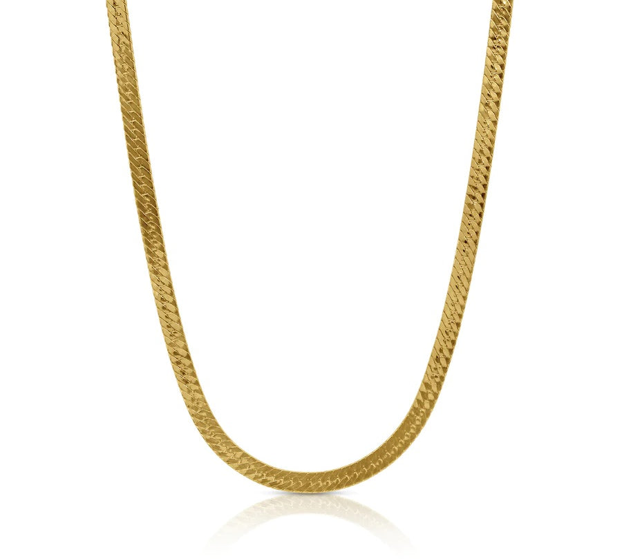 Herringbone choker on white background