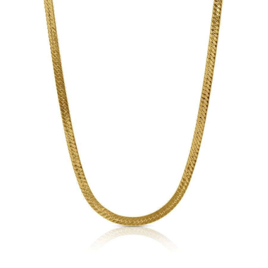 Herringbone choker on white background