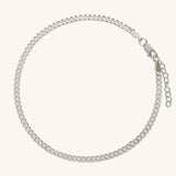 Curb Chain Anklet | Sterling Silver