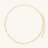 Paperclip Anklet | Gold Filled