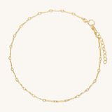 Twisted Bar Anklet | Gold Filled