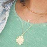 Custom Initial Necklace | 14k Solid Gold