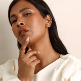 Dome Stud Earrings | 14k Solid Gold