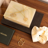 Monogram medallion necklace