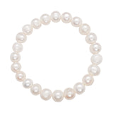 white pearl stretchy bracelet