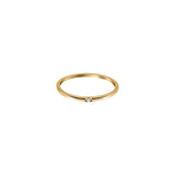 Diamond Solitaire Ring | 14k Solid Gold