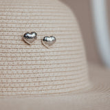 Puffy Heart Studs | SS