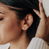 Minimalist Bar Studs | Sterling silver