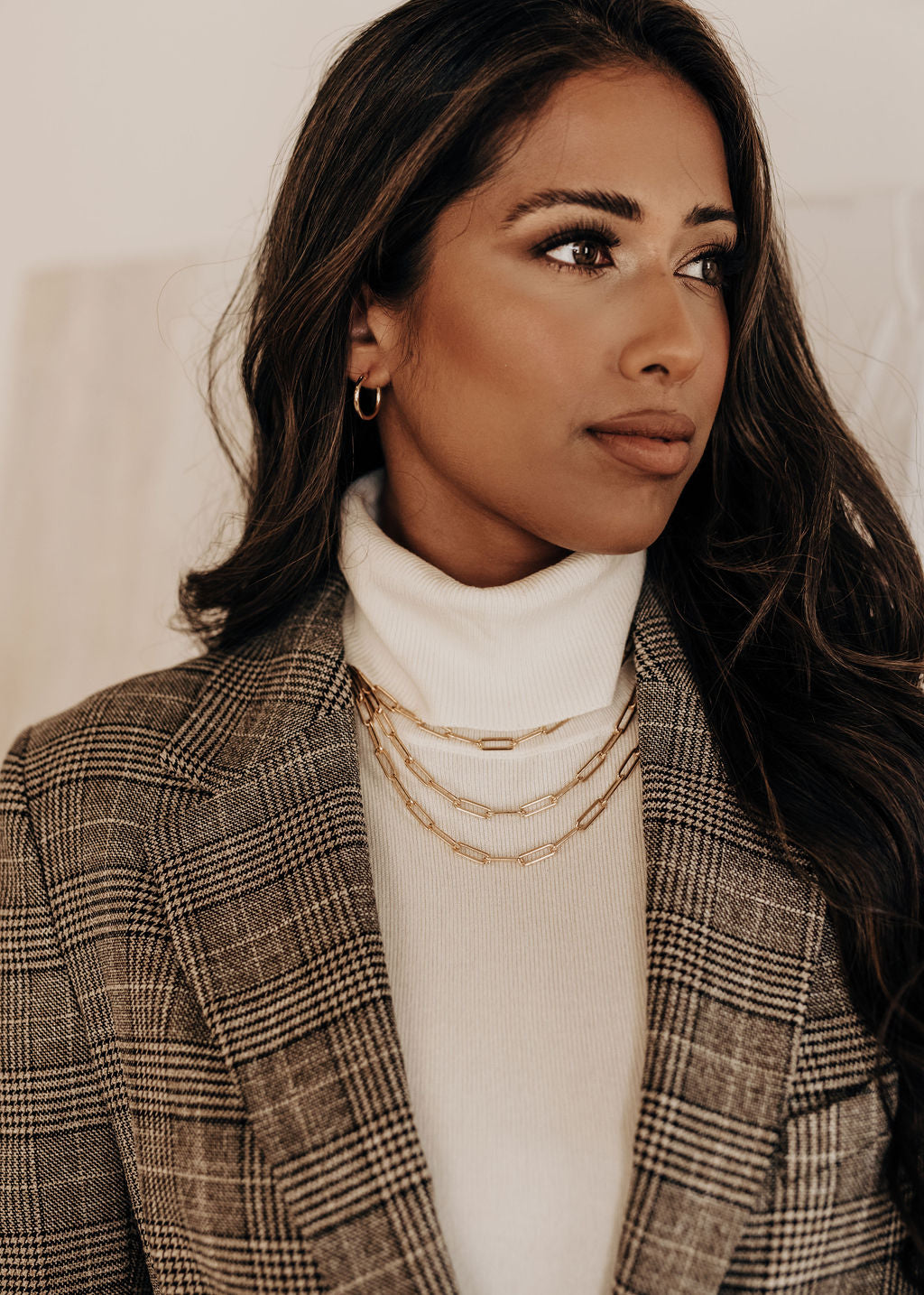 14k gold filled heavy paperclip chain