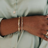 Apepi Mixed Metal Cuff Bracelet