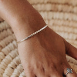 Hammered Alexandria Cuff Bracelet SS