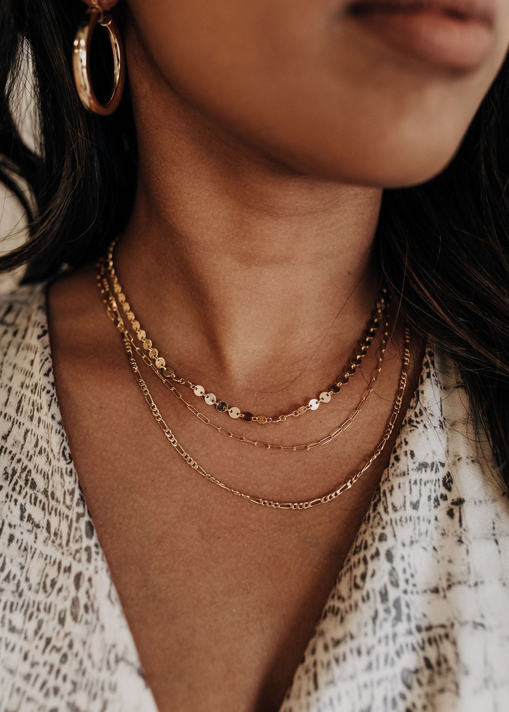 14k gold filled Figaro chain