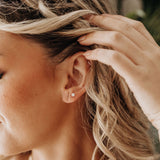 Minimalist Bar Studs | Gold Filled