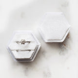 Ring Box - Hexagon (White)