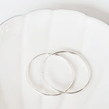 Sterling silver hoops