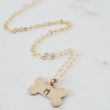 Doggie bone personalized necklace