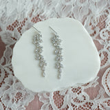 Cascading cubic zirconia earrings