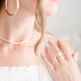 Initial necklace in cursive