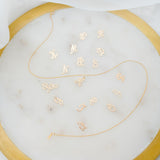 Initial necklace in cursive