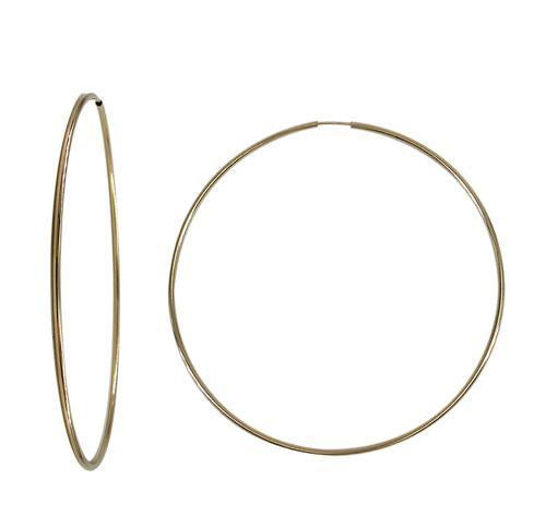 large gold filled hoop