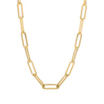 14k gold filled heavy paperclip chain