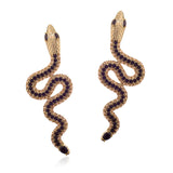 Ebony Serpent Cubic Earrings