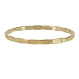 Hammered stacking ring