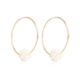 Pearl Cluster Endless Hoops