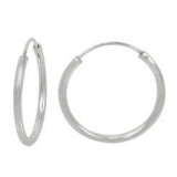 Sterling silver hoops