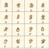 Initial necklace in cursive