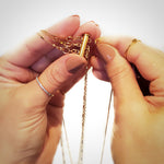 gold filled necklace detangler