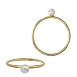 Pearl stud ring