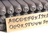 Script letter stamp