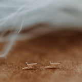 Bolt Studs | 14k Gold