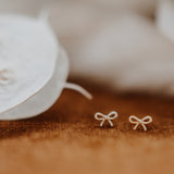 Bow Studs | 14k Gold