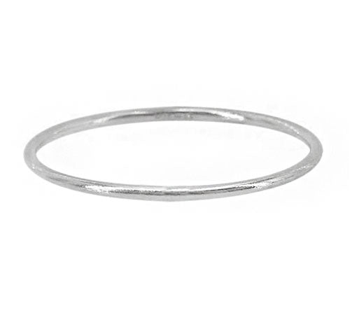 Solid sterling silver stacking ring