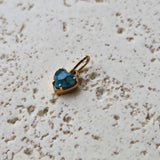 Gemstone Heart-Shape Pendant | 14k Solid Gold