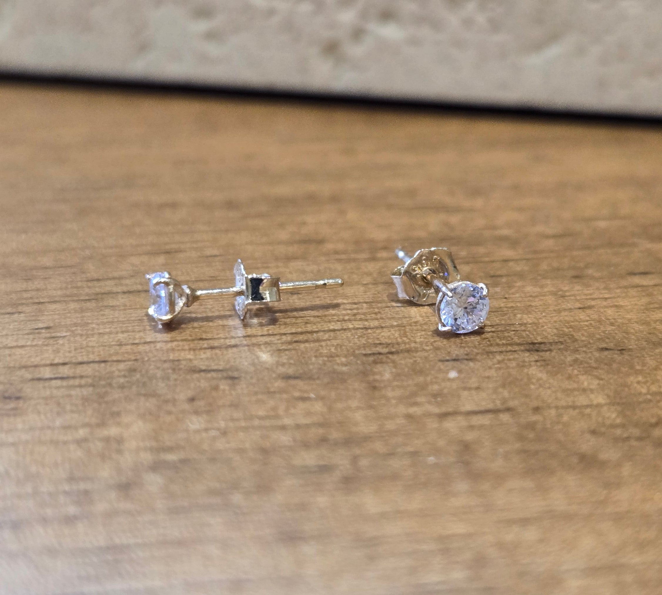 CZ Studs | 14k Gold