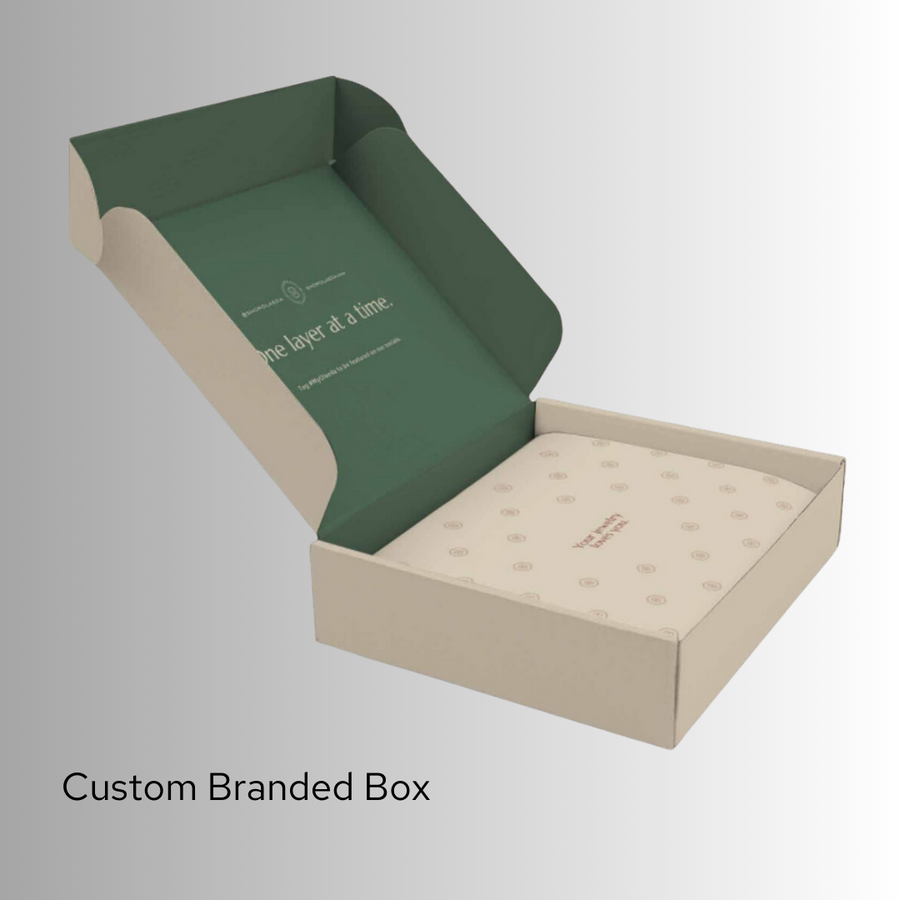 Example of Olaeda branded mailer box
