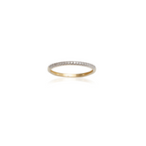 Diamond Half Eternity Ring | 10k Solid Gold