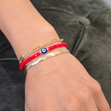 Evil Eye Gold Filled & Crystal Bracelet