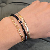Evil Eye Gold Filled & Crystal Bracelet