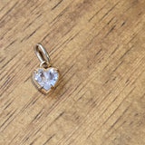 Gemstone Heart-Shape Pendant | 14k Gold