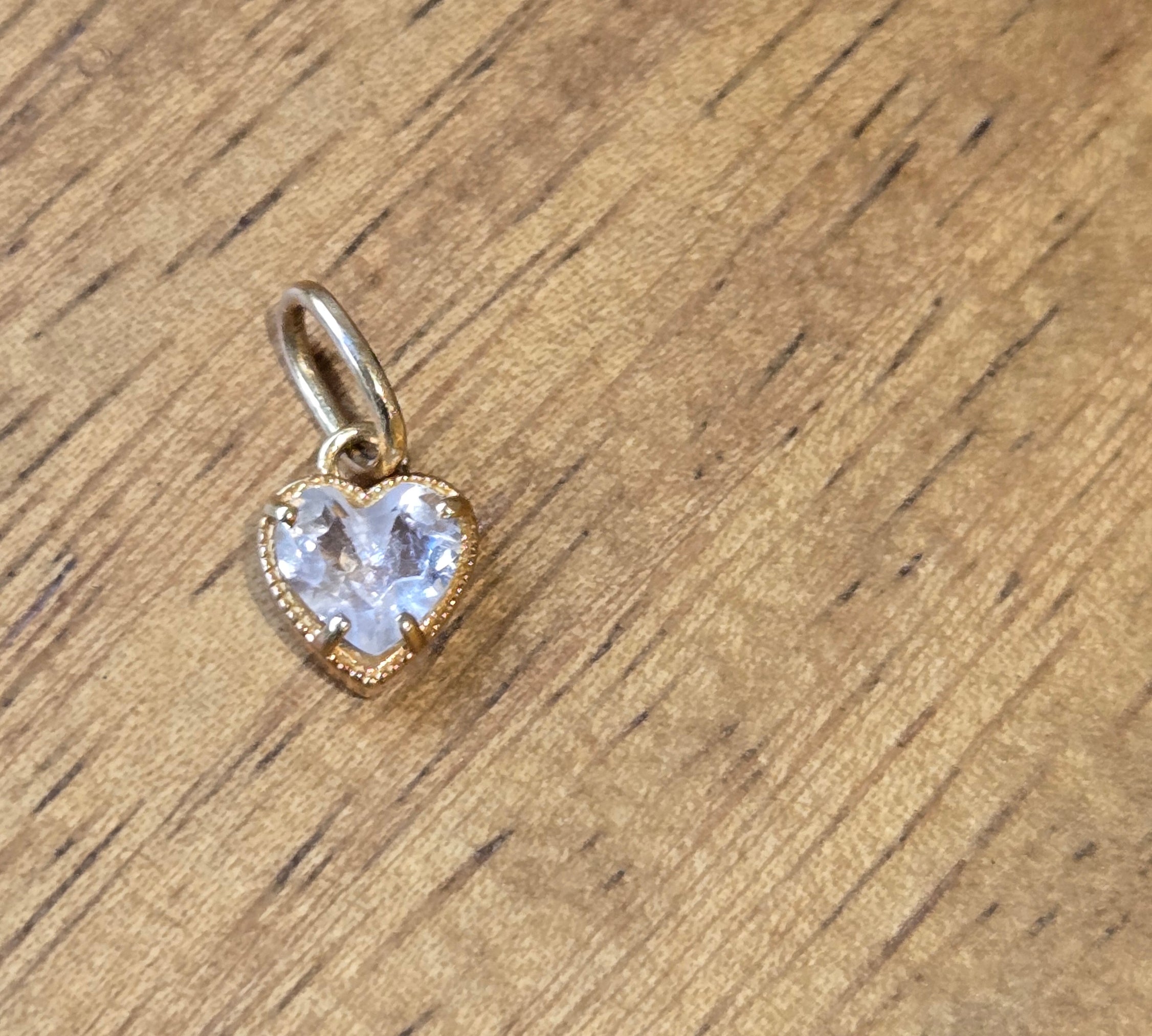Gemstone Heart-Shape Pendant | 14k Gold