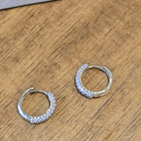 Small CZ Hoops | 10k Gold