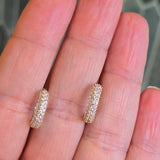 Small CZ Hoops | 10k Gold