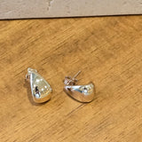 Wide Tear Drop Hoop | 10k Gold