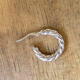 Small Twist Hoops | 10k Gold